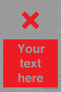 IV7134: Custom red background, red cross sign