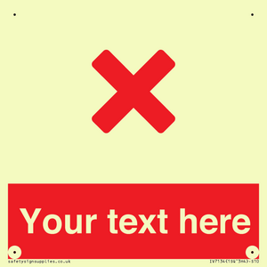 IV7134: Custom red background, red cross sign