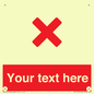 IV7134: Custom red background, red cross sign