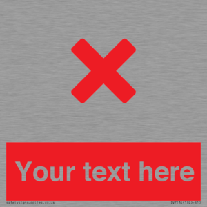 IV7134: Custom red background, red cross sign