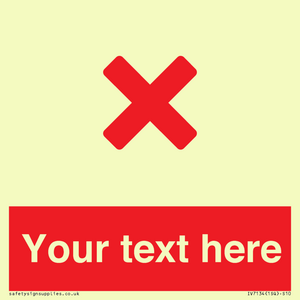 IV7134: Custom red background, red cross sign