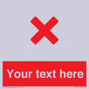 IV7134: Custom red background, red cross sign