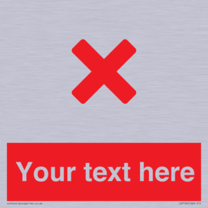 IV7134: Custom red background, red cross sign