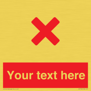 IV7134: Custom red background, red cross sign