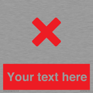IV7134: Custom red background, red cross sign