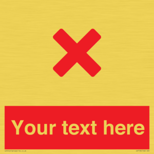IV7134: Custom red background, red cross sign