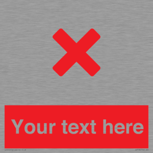 IV7134: Custom red background, red cross sign