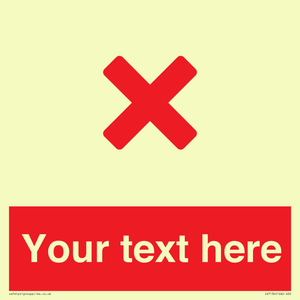 IV7134: Custom red background, red cross sign