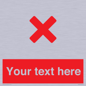 IV7134: Custom red background, red cross sign