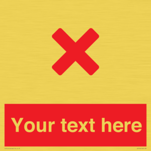 IV7134: Custom red background, red cross sign