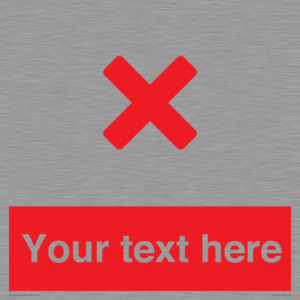 IV7134: Custom red background, red cross sign