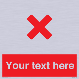 IV7134: Custom red background, red cross sign