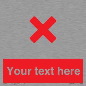 IV7134: Custom red background, red cross sign