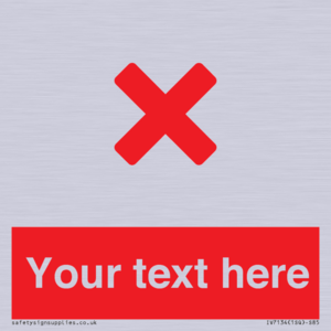 IV7134: Custom red background, red cross sign