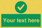 IV7135: Custom green background, green circle with tick