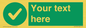 IV7135: Custom green background, green circle with tick
