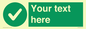 IV7135: Custom green background, green circle with tick