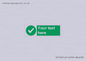 IV7135: Custom green background, green circle with tick