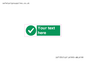IV7135: Custom green background, green circle with tick