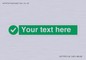 IV7135: Custom green background, green circle with tick