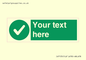 IV7135: Custom green background, green circle with tick