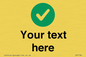 IV7136: Custom plain background, green circle with tick