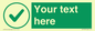 IV7137: Custom green background, green tick in circle sign