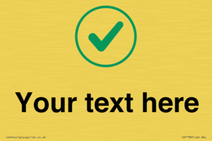 IV7138: Custom plain background, green tick in circle sign