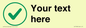 IV7138: Custom plain background, green tick in circle sign