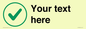 IV7138: Custom plain background, green tick in circle sign