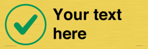 IV7138: Custom plain background, green tick in circle sign