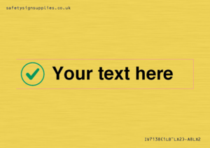 IV7138: Custom plain background, green tick in circle sign