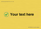 IV7138: Custom plain background, green tick in circle sign