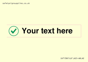 IV7138: Custom plain background, green tick in circle sign