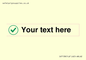 IV7138: Custom plain background, green tick in circle sign