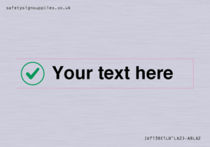 IV7138: Custom plain background, green tick in circle sign