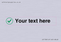 IV7138: Custom plain background, green tick in circle sign