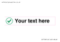 IV7138: Custom plain background, green tick in circle sign