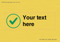 IV7138: Custom plain background, green tick in circle sign