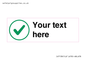 IV7138: Custom plain background, green tick in circle sign