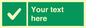 IV7139: Custom green background, green square with tick sign