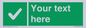 IV7139: Custom green background, green square with tick sign