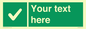 IV7139: Custom green background, green square with tick sign