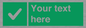 IV7139: Custom green background, green square with tick sign
