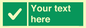 IV7139: Custom green background, green square with tick sign