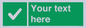 IV7139: Custom green background, green square with tick sign