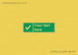 IV7139: Custom green background, green square with tick sign