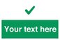 IV7141: Custom green background, green tick sign