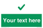 IV7141: Custom green background, green tick sign