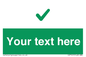 IV7141: Custom green background, green tick sign